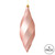 Vickerman M183158M - 8 inch Rose Gold Matte Finial Christmas Ornament - 6 Pack
