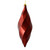 Vickerman M183165S 8" Burgundy Shiny Swirl Finial 6/Bag