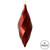Vickerman M183165S - 8 inch Burgundy Shiny Finial Christmas Ornament - 6 Pack