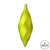 Vickerman M183173M 8" Lime Matte Swirl Finial 6/Bag