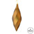 Vickerman M183176M 8" Mocha Matte Swirl Finial 6/Bag