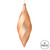 Vickerman M183180M 8" Cafe Latte Matte Swirl Finial 6/Bag
