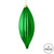 Vickerman M183204S - 8 inch Green Shiny Finial Christmas Ornament - 4 Pack