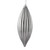  Vickerman M183207S 8" Silver Shiny Line Finial 4/Bag 