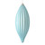 Vickerman M183232M 8" Baby Blue Matte Line Finial 4/Bag