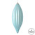 Vickerman M183232M - 8 inch Baby Blue Matte Finial Christmas Ornament - 4 Pack