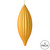 Vickerman M183237M 8" Honey Gold Matte Line Finial 4/Bag