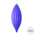 Vickerman M183266M - 8 inch Purple Matte Finial Christmas Ornament - 4 Pack