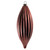 Vickerman M183271S 8" Coral Shiny Line Finial 4/Bag