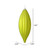 Vickerman M183273M - 8 inch Lime Matte Finial Christmas Ornament - 4 Pack