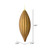 Vickerman M183276M 8" Mocha Matte Line Finial 4/Bag