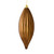 Vickerman M183276S 8" Mocha Shiny Line Finial 4/Bag