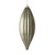 Vickerman M183287S - 8 inch Pewter Shiny Finial Christmas Ornament - 4 Pack