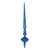 Vickerman M183302G - 12 inch Blue Glitter Finial Christmas Ornament - 3 Pack