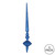 Vickerman M183302G - 12 inch Blue Glitter Finial Christmas Ornament - 3 Pack