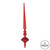  Vickerman M183303G 12" Red Glitter Cupola Finial 3/Bag 