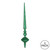 Vickerman M183304G - 12 inch Green Glitter Finial Christmas Ornament - 3 Pack