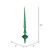 Vickerman M183304G 12" Green Glitter Cupola Finial 3/Bag