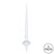Vickerman M183311G 12" White Glitter Cupola Finial 3/Bag