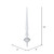 Vickerman M183311S - 12 inch White Shiny Finial Christmas Ornament - 3 Pack