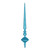 Vickerman M183312G 12" Turquoise Glitter Cupola Finial 3/Ba