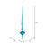 Vickerman M183312G - 12 inch Turquoise Glitter Finial Christmas Ornament - 3 Pack