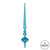  Vickerman M183312G 12" Turquoise Glitter Cupola Finial 3/Ba 