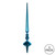 Vickerman M183312S 12" Turquoise Shiny Cupola Finial 3/Bag