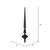 Vickerman M183317G 12" Black Glitter Cupola Finial 3/Bag