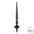 Vickerman M183317G - 12 inch Black Glitter Finial Christmas Ornament - 3 Pack