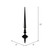 Vickerman M183317S - 12 inch Black Shiny Finial Christmas Ornament - 3 Pack