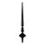 Vickerman M183317S - 12 inch Black Shiny Finial Christmas Ornament - 3 Pack
