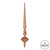Vickerman M183358G - 12 inch Rose Gold Glitter Finial Christmas Ornament - 3 Pack