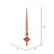 Vickerman M183358G - 12 inch Rose Gold Glitter Finial Christmas Ornament - 3 Pack