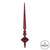 Vickerman M183365G - 12 inch Burgundy Glitter Finial Christmas Ornament - 3 Pack