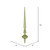 Vickerman M183373G - 12 inch Lime Glitter Finial Christmas Ornament - 3 Pack