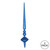 Vickerman M183402G 18" Blue Glitter Cupola Finial 2/Bag