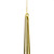 Vickerman M183408S - 18 inch Gold Shiny Finial Christmas Ornament - 2 Pack