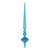 Vickerman M183412G - 18 inch Turquoise Glitter Finial Christmas Ornament - 2 Pack
