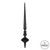 Vickerman M183417G 18" Black Glitter Cupola Finial 2/Bag