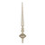 Vickerman M183438G 18" Champagne Glitter Cupola Finial 2/Ba