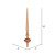 Vickerman M183458G - 18 inch Rose Gold Glitter Finial Christmas Ornament - 2 Pack