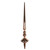 Vickerman M183458S - 18 inch Rose Gold Shiny Finial Christmas Ornament - 2 Pack