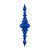 Vickerman M183802 - 41 inch Blue Shiny Finial Christmas Ornament