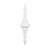  Vickerman M183811 41" White Shiny Finial Ornament 