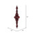 Vickerman M183865 41" Burgundy Shiny Finial Ornament