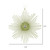 Vickerman M184573 6.5" Lime Glitt Snowflake Burst 6/Bg