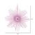 Vickerman M184579 6.5" Pink Glitt Snowflake Burst 6/Bag