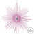 Vickerman M184579 6.5" Pink Glitt Snowflake Burst 6/Bag