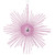 Vickerman M184579 6.5" Pink Glitt Snowflake Burst 6/Bag 